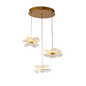 New design floral LED acrylic pendant light